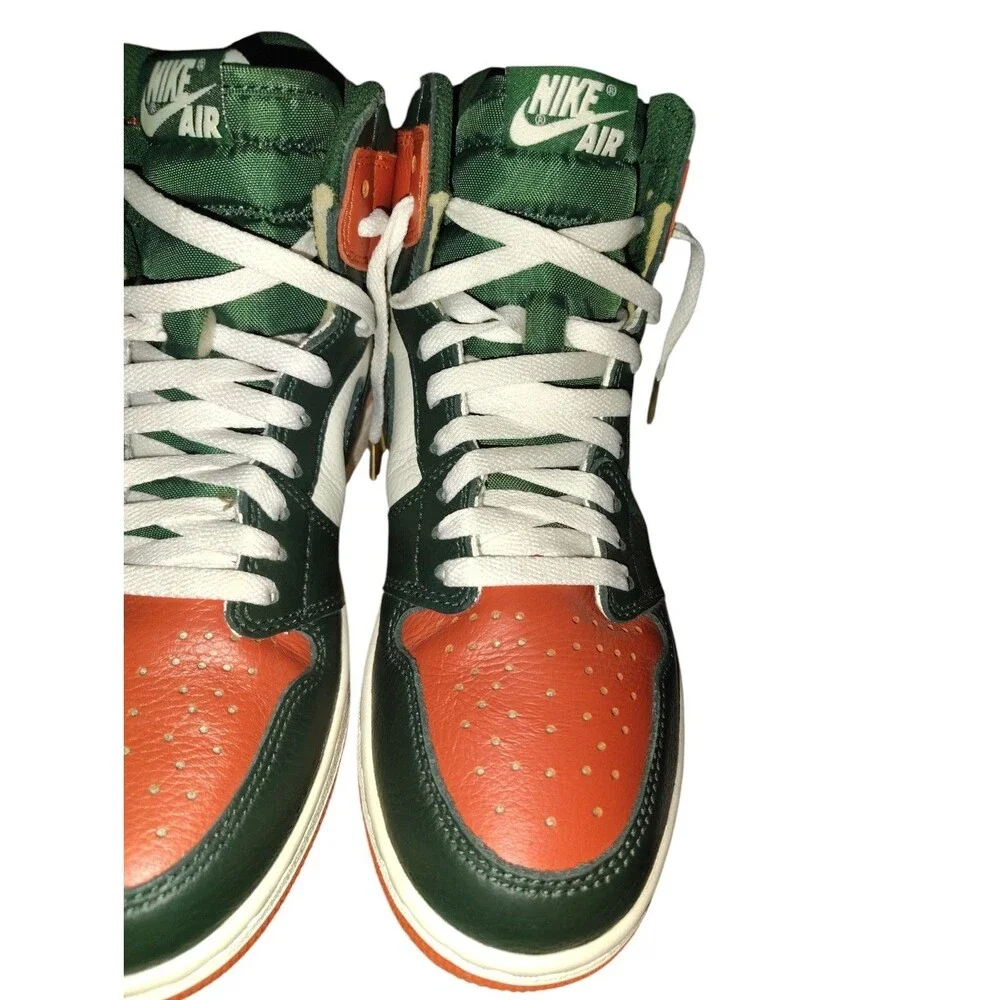 Size 7 Men's - SoleFly x Air Jordan 1 Retro High Art Basel Green White Orange 56